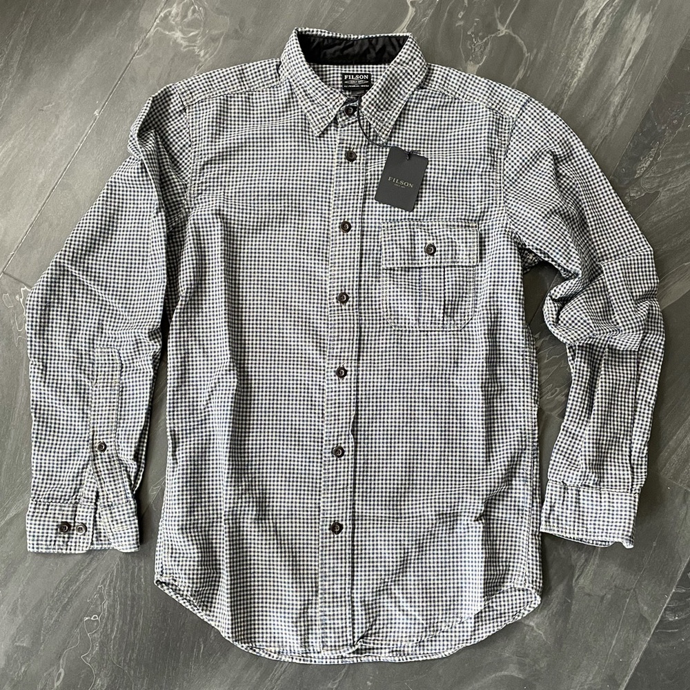 Filson NWT Oxford Long Sleeve - Blue Check